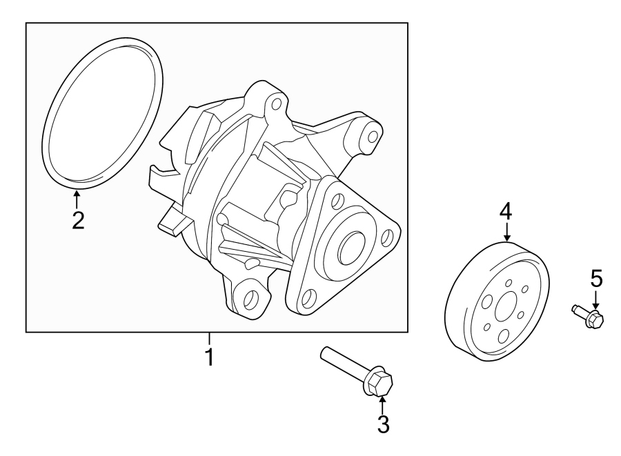 Diagram WATER PUMP. for your 2011 Lincoln MKZ   