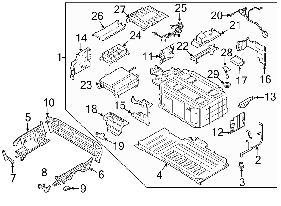 Diagram Battery. for your 2016 Lincoln MKZ Black Label Sedan 2.0L EcoBoost A/T AWD 