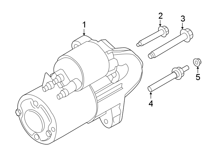 Diagram STARTER. for your 2014 Ford Fusion   