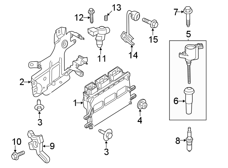 Diagram IGNITION SYSTEM. for your Ford Fiesta  