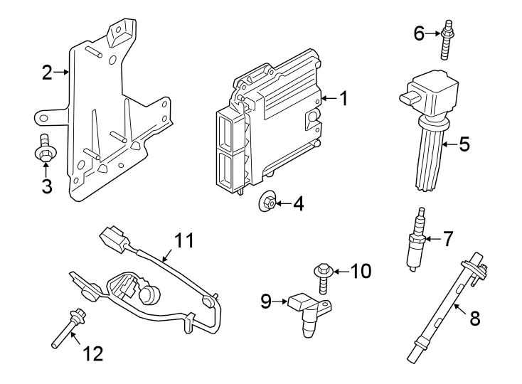 Diagram IGNITION SYSTEM. for your 2002 Ford F-150   