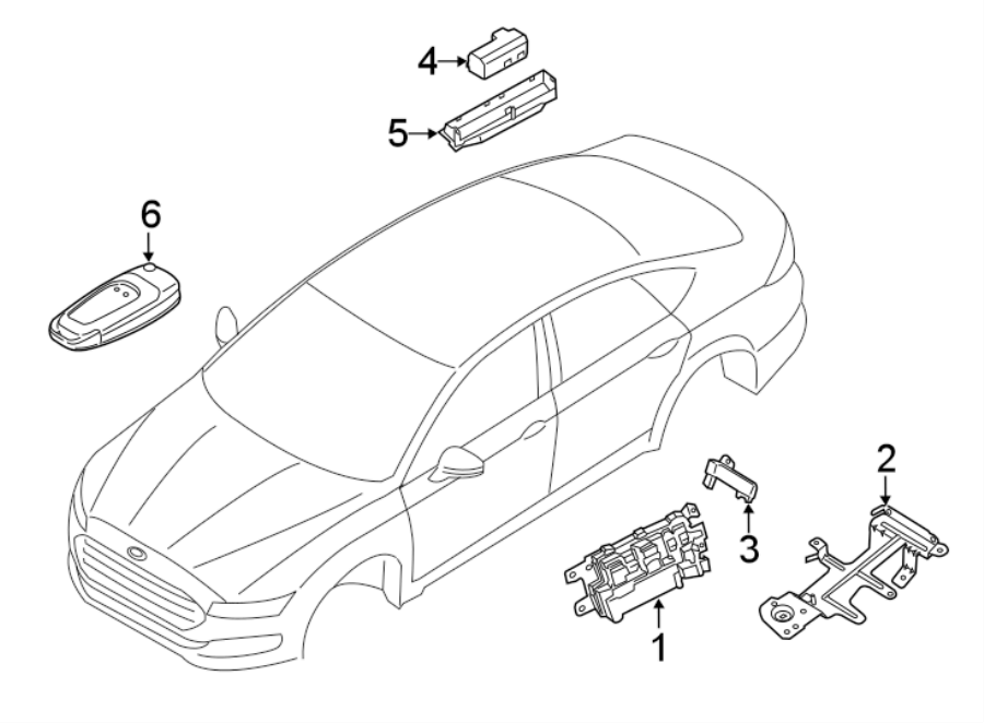 Diagram ALARM SYSTEM. for your Ford Fusion  