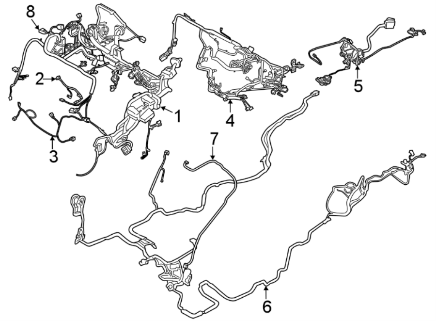 Diagram WIRING HARNESS. for your 2011 Ford F-150 6.2L V8 A/T AWD Harley-Davidson Edition Crew Cab Pickup Fleetside 