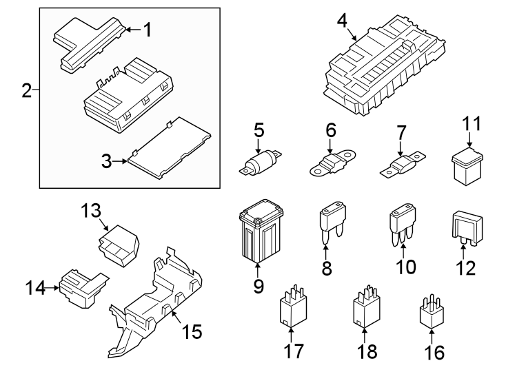 Diagram FUSE & RELAY. for your 2011 Lincoln MKZ   