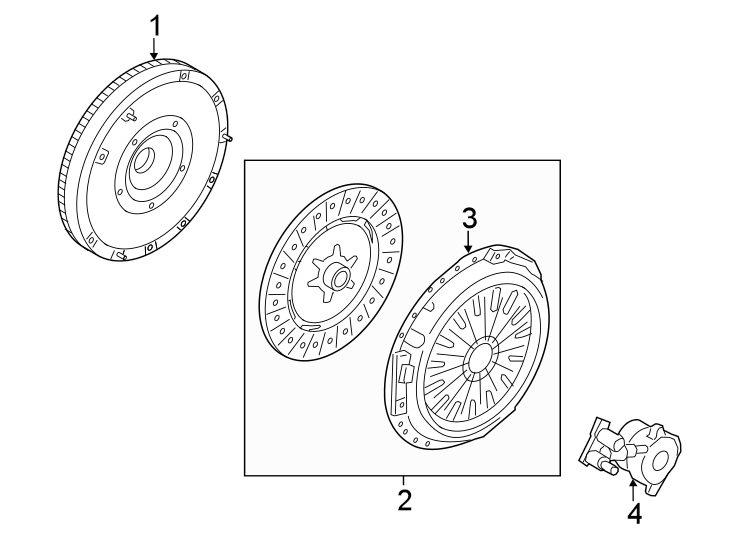 Diagram ENGINE / TRANSAXLE. TRANSAXLE PARTS. for your 2016 Ford Fiesta   