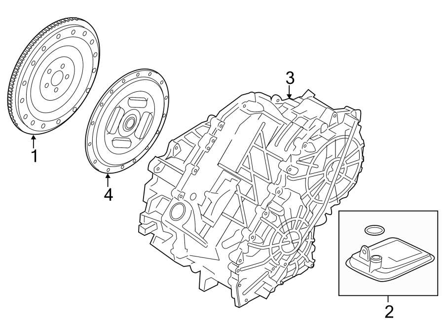 Diagram ENGINE / TRANSAXLE. TRANSAXLE PARTS. for your Ford