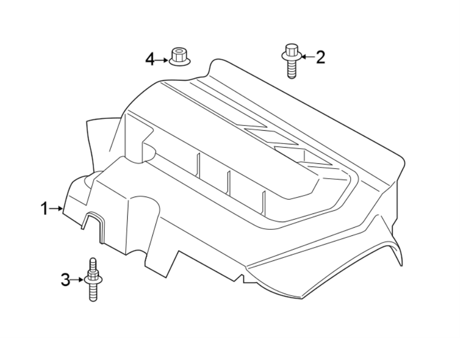 Diagram ENGINE / TRANSAXLE. ENGINE APPEARANCE COVER. for your 2011 Lincoln MKZ   