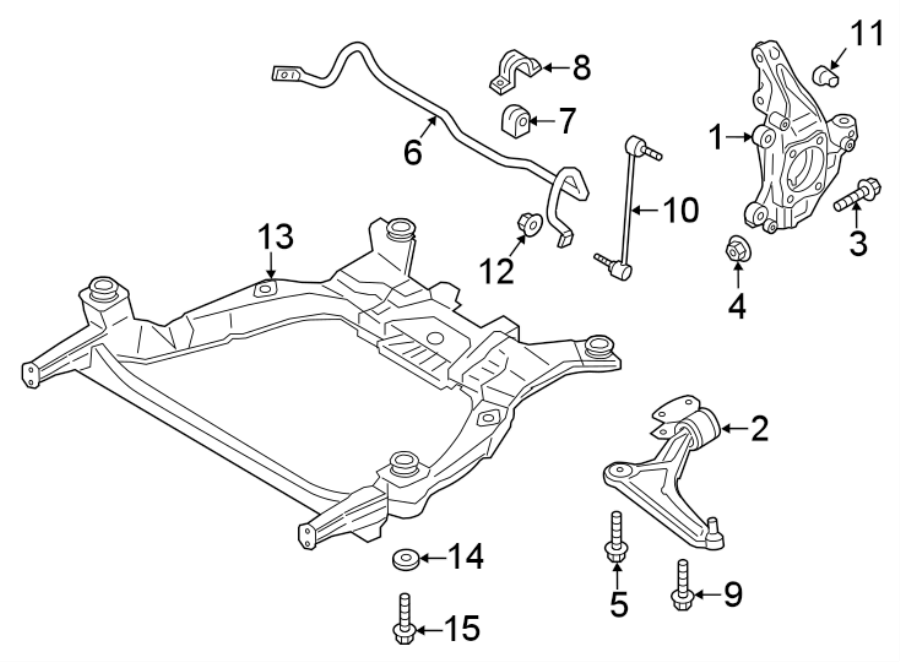 Diagram FRONT SUSPENSION. SUSPENSION COMPONENTS. for your 2009 Ford E-250   