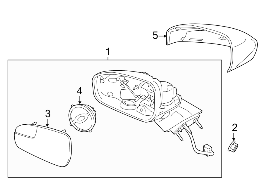 Diagram FRONT DOOR. OUTSIDE MIRRORS. for your 2000 Ford F-350 Super Duty 5.4L Triton V8 M/T 4WD Lariat Cab & Chassis Fleetside 