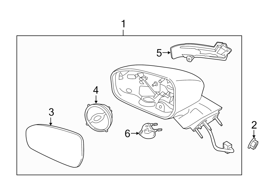 Diagram FRONT DOOR. OUTSIDE MIRRORS. for your 2008 Lincoln MKZ   