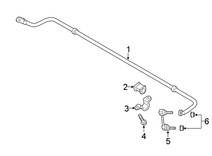 Diagram REAR SUSPENSION. STABILIZER BAR & COMPONENTS. for your 2017 Ford Fusion   