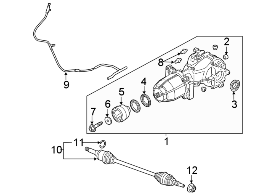 Diagram REAR SUSPENSION. AXLE & DIFFERENTIAL. for your 2019 Ford F-150 3.5L EcoBoost V6 A/T RWD King Ranch Crew Cab Pickup Fleetside 