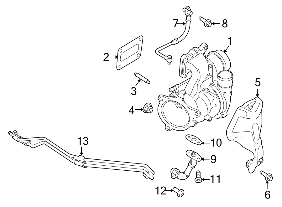 Diagram Engine / transaxle. Rear lamps. Turbocharger & components. for your 2012 Lincoln MKZ   