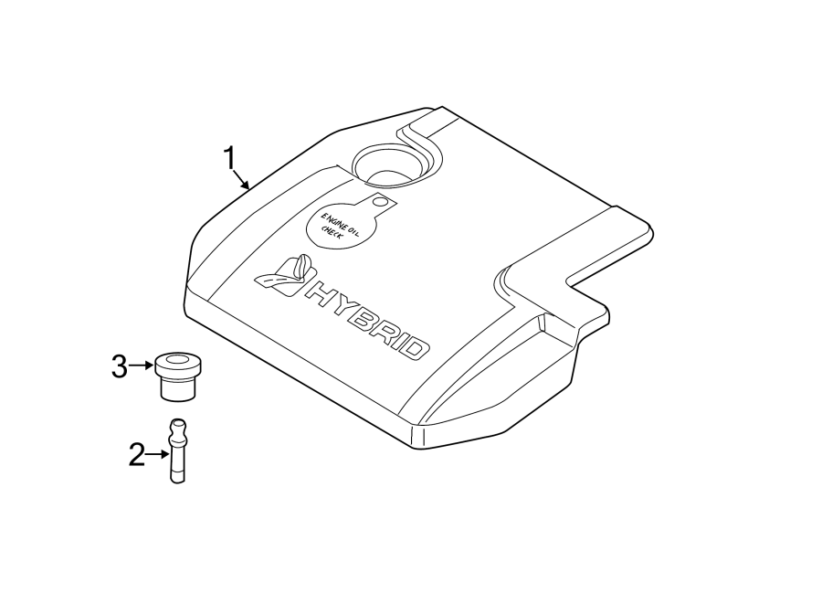 Diagram ENGINE APPEARANCE COVER. for your 2012 Ford Flex   