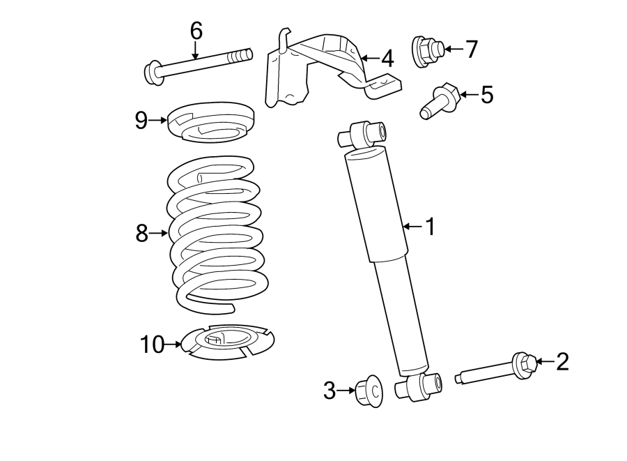 Diagram REAR SUSPENSION. SHOCKS & COMPONENTS. for your 2016 Ford F-150 3.5L EcoBoost V6 A/T RWD XLT Crew Cab Pickup Fleetside 