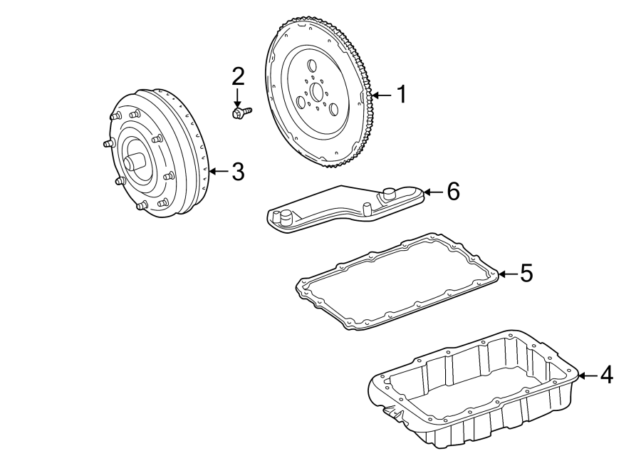 Diagram TRANSMISSION COMPONENTS. for your 2013 Lincoln MKZ   