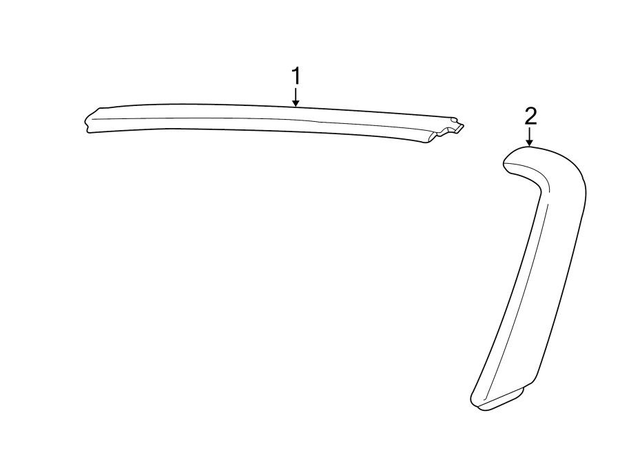 Diagram WINDSHIELD. REVEAL MOLDINGS. for your 2016 Ford Escape   