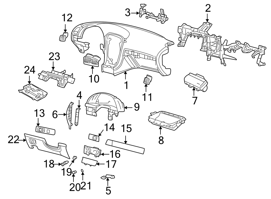 Diagram INSTRUMENT PANEL. for your Lincoln MKZ  