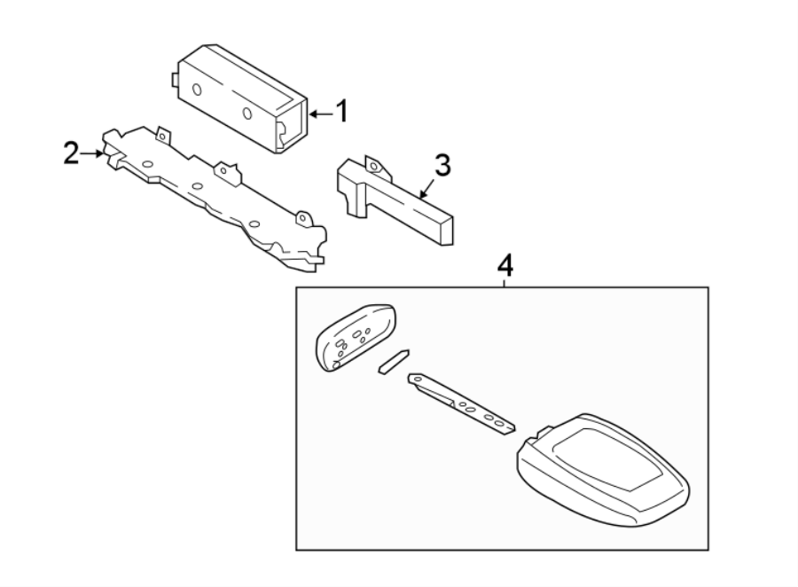 Diagram KEYLESS ENTRY COMPONENTS. for your 2018 Ford Transit Connect   