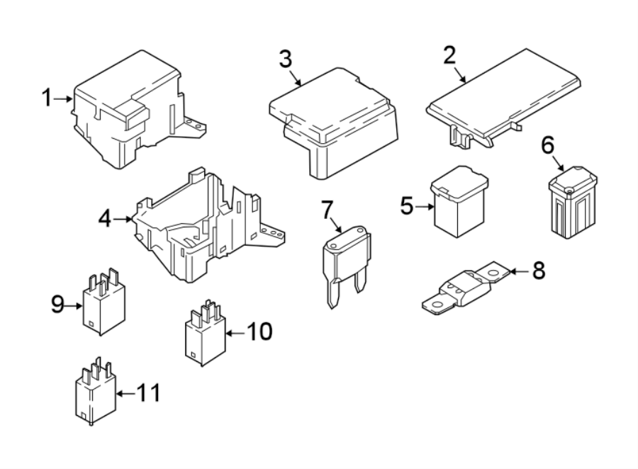 Diagram FUSE & RELAY. for your 1988 Ford Bronco   