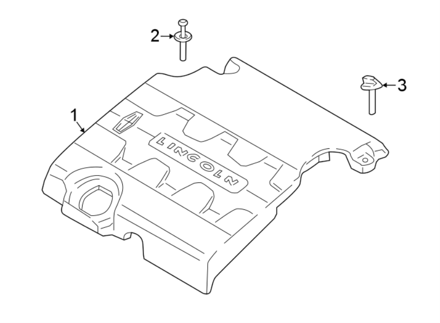 Diagram ENGINE / TRANSAXLE. ENGINE APPEARANCE COVER. for your 2018 Ford F-150  Raptor Extended Cab Pickup Fleetside 