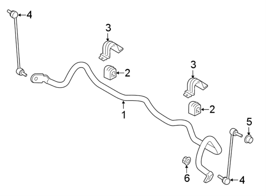 Diagram FRONT SUSPENSION. STABILIZER BAR & COMPONENTS. for your 1994 Ford F-150   