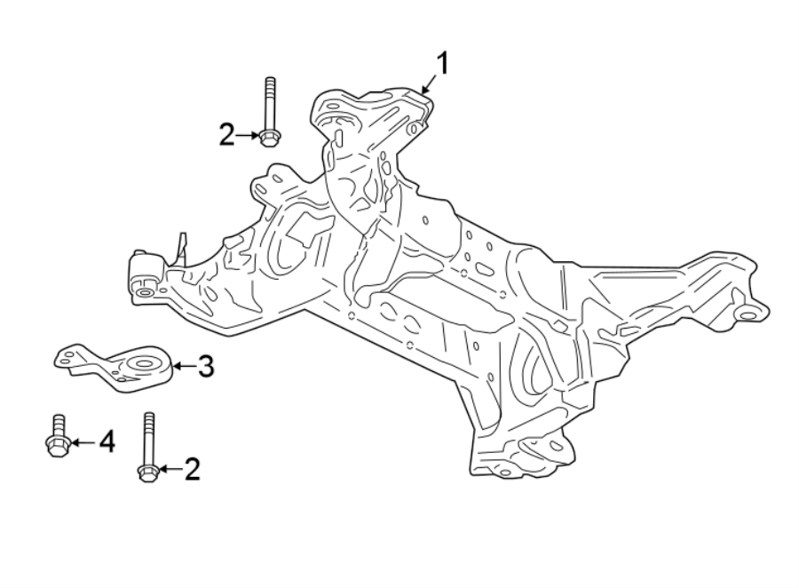 Diagram REAR SUSPENSION. SUSPENSION MOUNTING. for your 2021 Ford Transit Connect   
