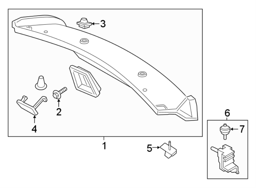 Diagram TRUNK LID. INTERIOR TRIM. for your 2018 Lincoln MKZ Black Label Sedan  