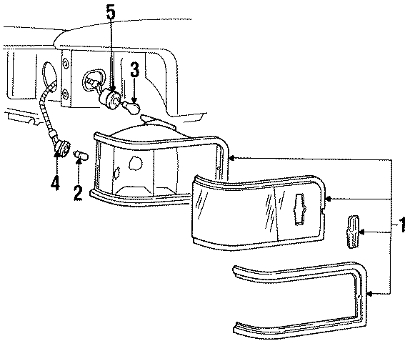 Diagram FRONT LAMPS. CORNER & SIDE MARKER LAMPS. for your 2024 Ford F-150   