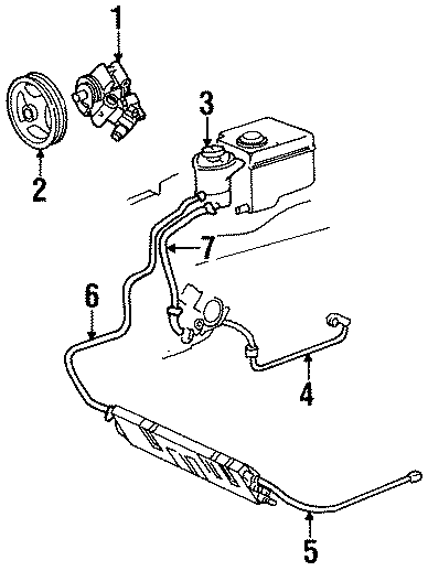 Diagram STEERING GEAR & LINKAGE. PUMP & HOSES. for your 2003 Ford Ranger 2.3L A/T RWD XLT Extended Cab Pickup Fleetside 