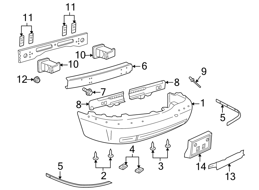 FRONT BUMPER. BUMPER & COMPONENTS. Diagram