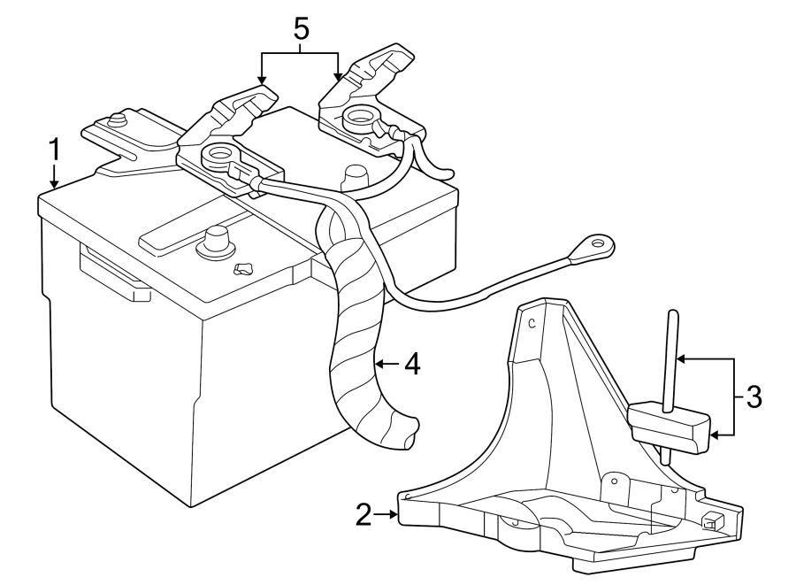 Diagram BATTERY. for your 2019 Lincoln MKZ   