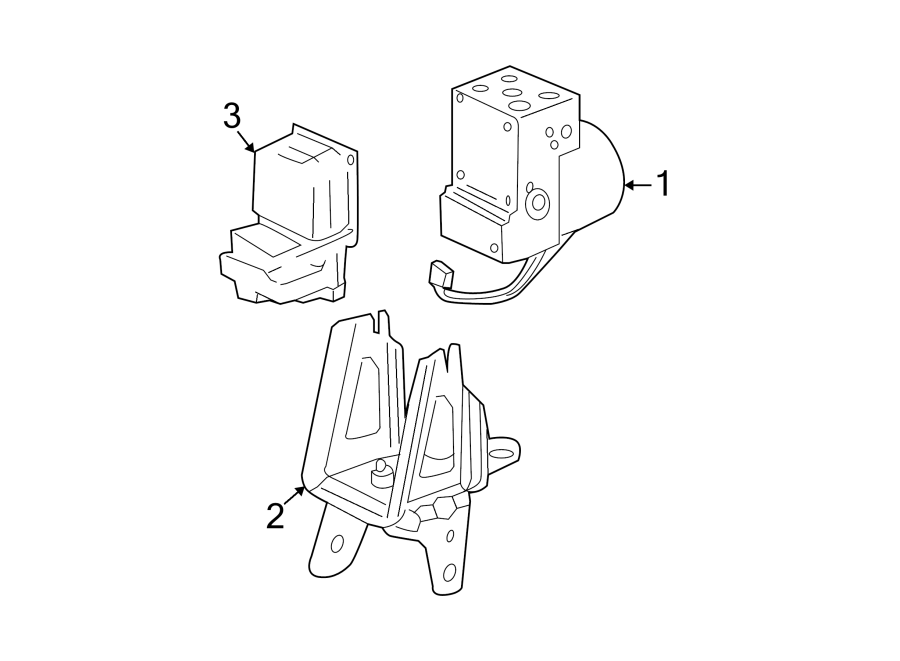 Diagram Abs components. for your 2008 Lincoln MKZ   