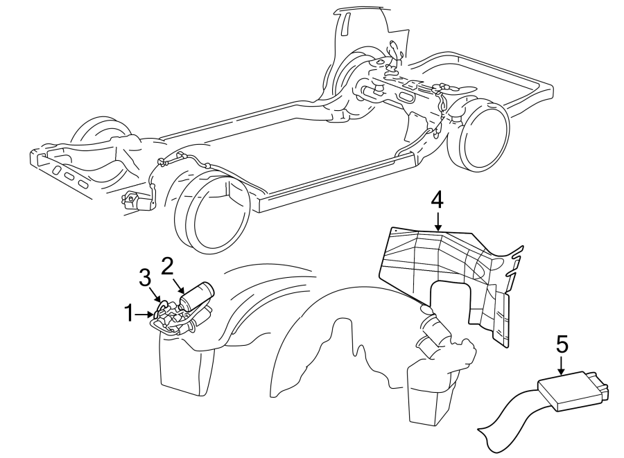 Diagram RIDE CONTROL COMPONENTS. for your Lincoln Town Car  