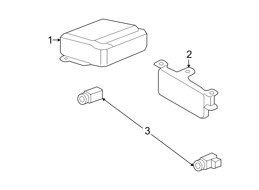 Lincoln Town Car Parking Aid Control Module. REVERSE SENSING