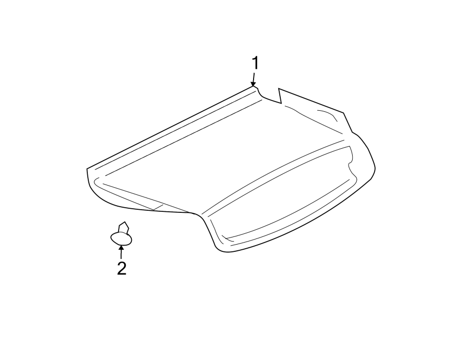 Full size assembly image of TRUNK LID. INTERIOR TRIM. (1/1)