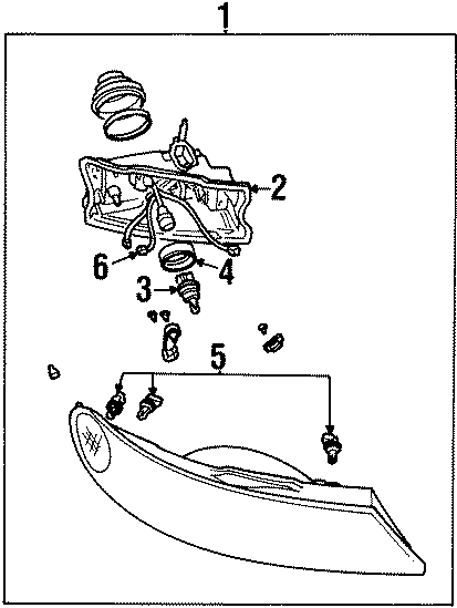 Diagram FRONT LAMPS. HEADLAMP COMPONENTS. for your 2024 Ford F-150   