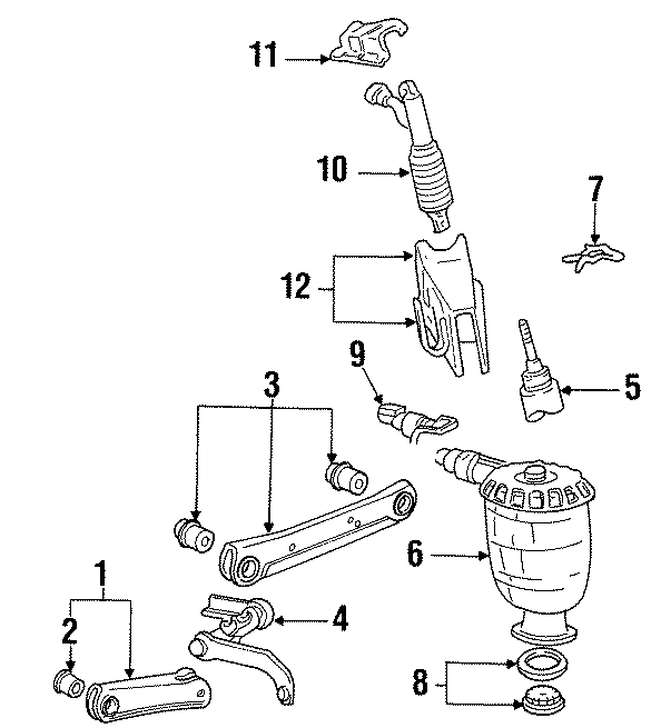 Diagram REAR SUSPENSION. SUSPENSION COMPONENTS. for your 2010 Ford Flex   