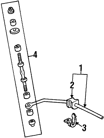 Diagram REAR SUSPENSION. STABILIZER BAR & COMPONENTS. for your 2016 Lincoln MKZ   