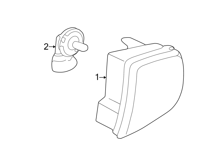 Front lamps. Fog lamps. Diagram