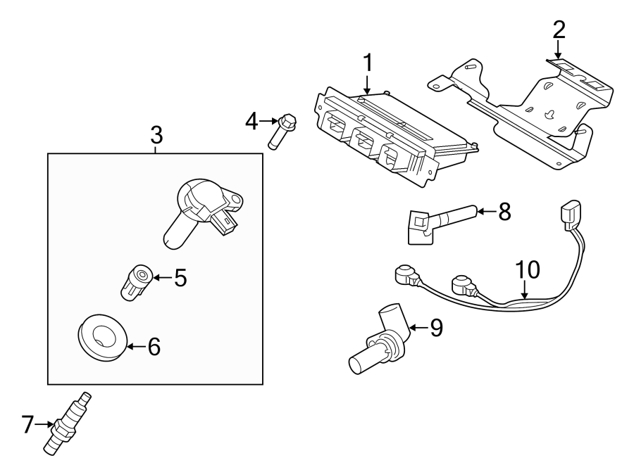 Diagram IGNITION SYSTEM. for your 2000 Ford F-150   