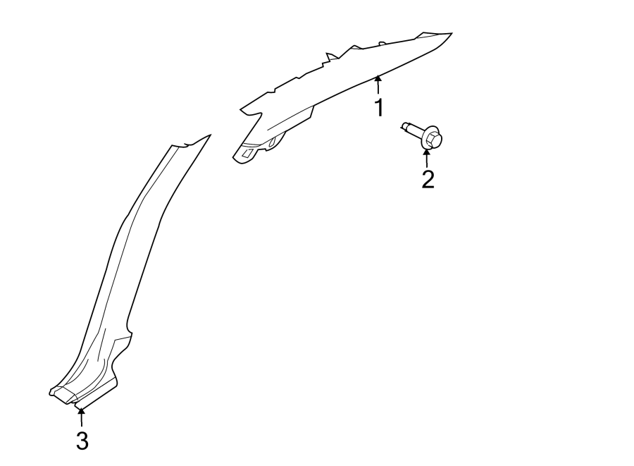 QUARTER PANEL. INTERIOR TRIM. Diagram