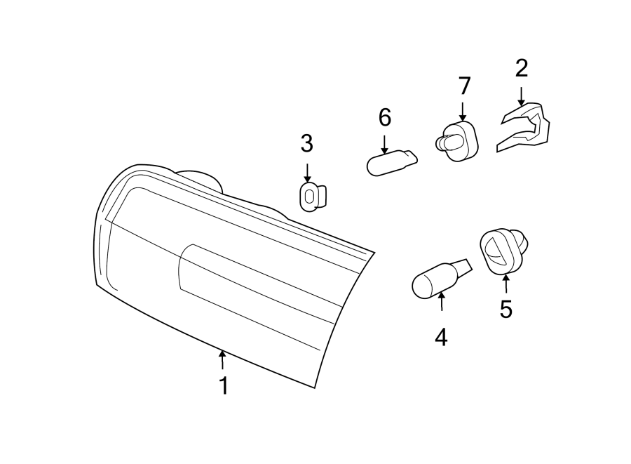 Diagram REAR LAMPS. BACKUP LAMPS. for your 2003 Ford F-150   