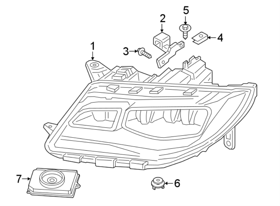 Diagram FRONT LAMPS. HEADLAMP COMPONENTS. for your Lincoln MKZ  