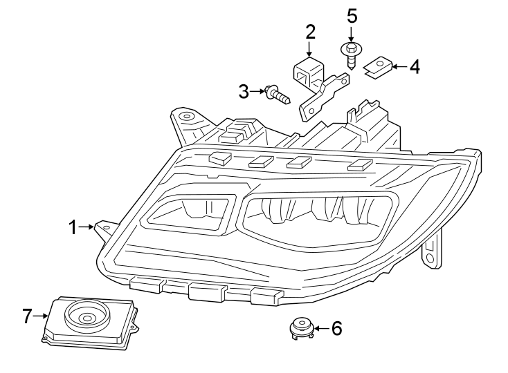 Diagram FRONT LAMPS. HEADLAMP COMPONENTS. for your Lincoln MKZ  