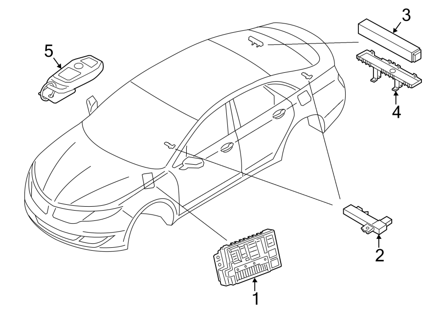 Diagram ALARM SYSTEM. for your Ford Fusion  