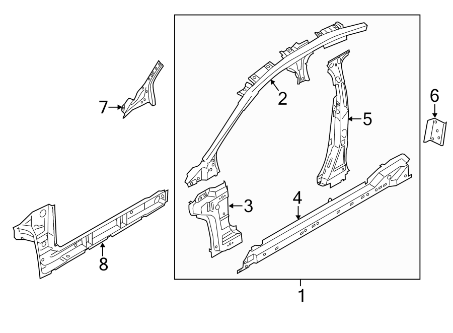 Lincoln Mkz Rocker Panel Hp5z5410110a Lakeland Ford Online Parts Lakeland Fl 3373