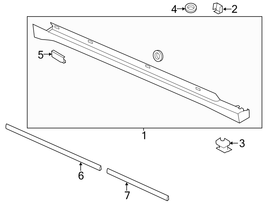 2014 Lincoln MKZ Rocker Panel Guard - DP5Z5410176A | Lakeland Ford ...