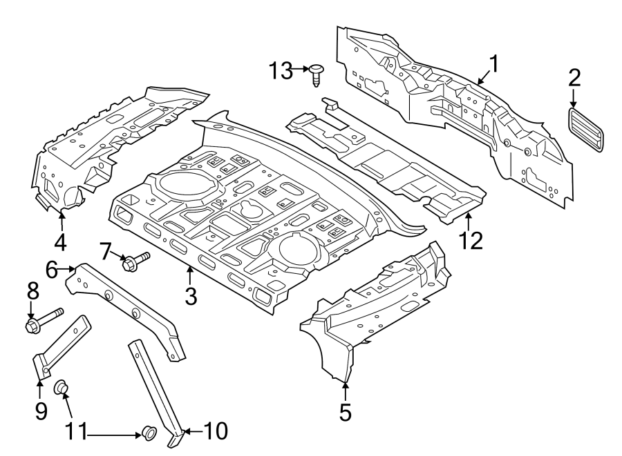 REAR BODY & FLOOR. Diagram