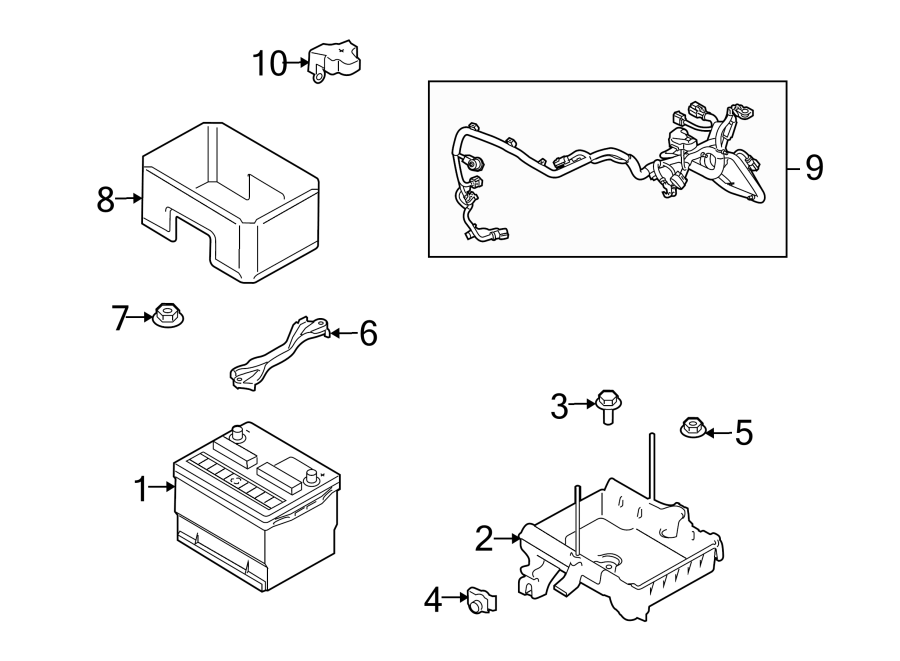 Diagram BATTERY. for your 2021 Ford F-150   